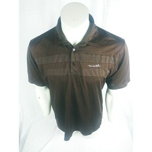 Travis Mathew Pima Cotton Polo Brown L